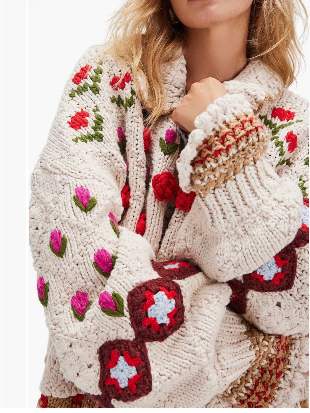 Free people rosebud cardigan
